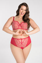Load image into Gallery viewer, Crazy heart Red Sexy bra