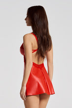Load image into Gallery viewer, Red Leadher Babydoll set