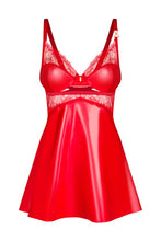Load image into Gallery viewer, Red Leadher Babydoll set