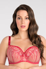 Load image into Gallery viewer, Crazy heart Red Sexy bra
