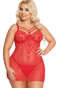 Aldona plus size sexy chemise