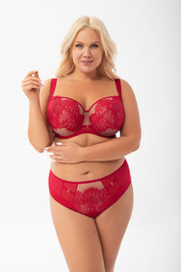 Poesia red Soft Bra