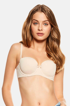 Raff push-up strapless bra